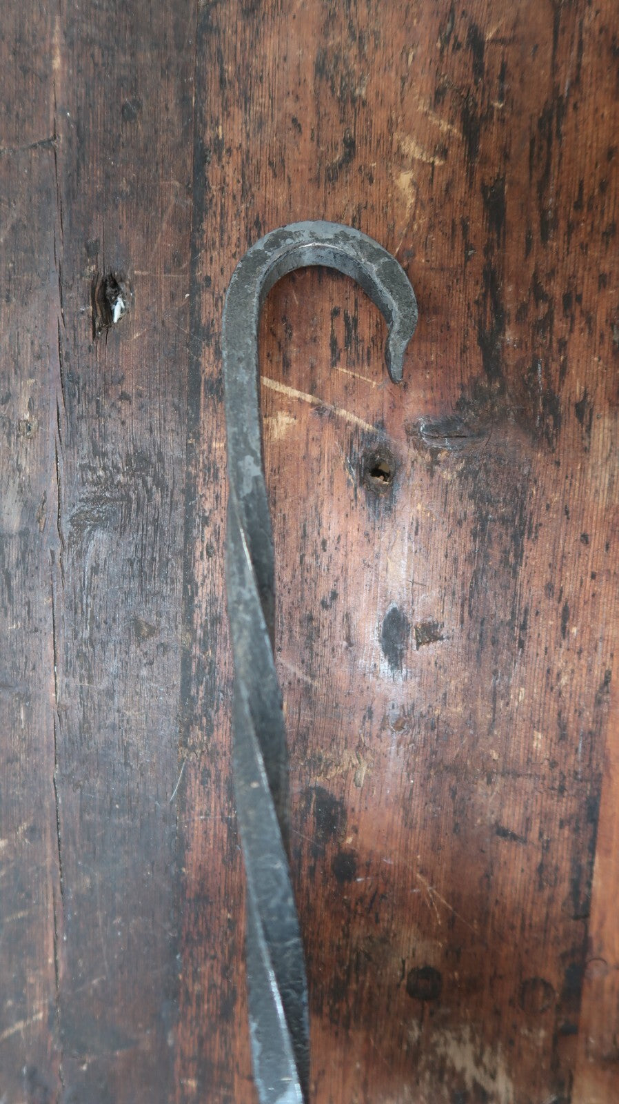 Hand Forged 14.25" Iron S Hook Blacksmith Vintage