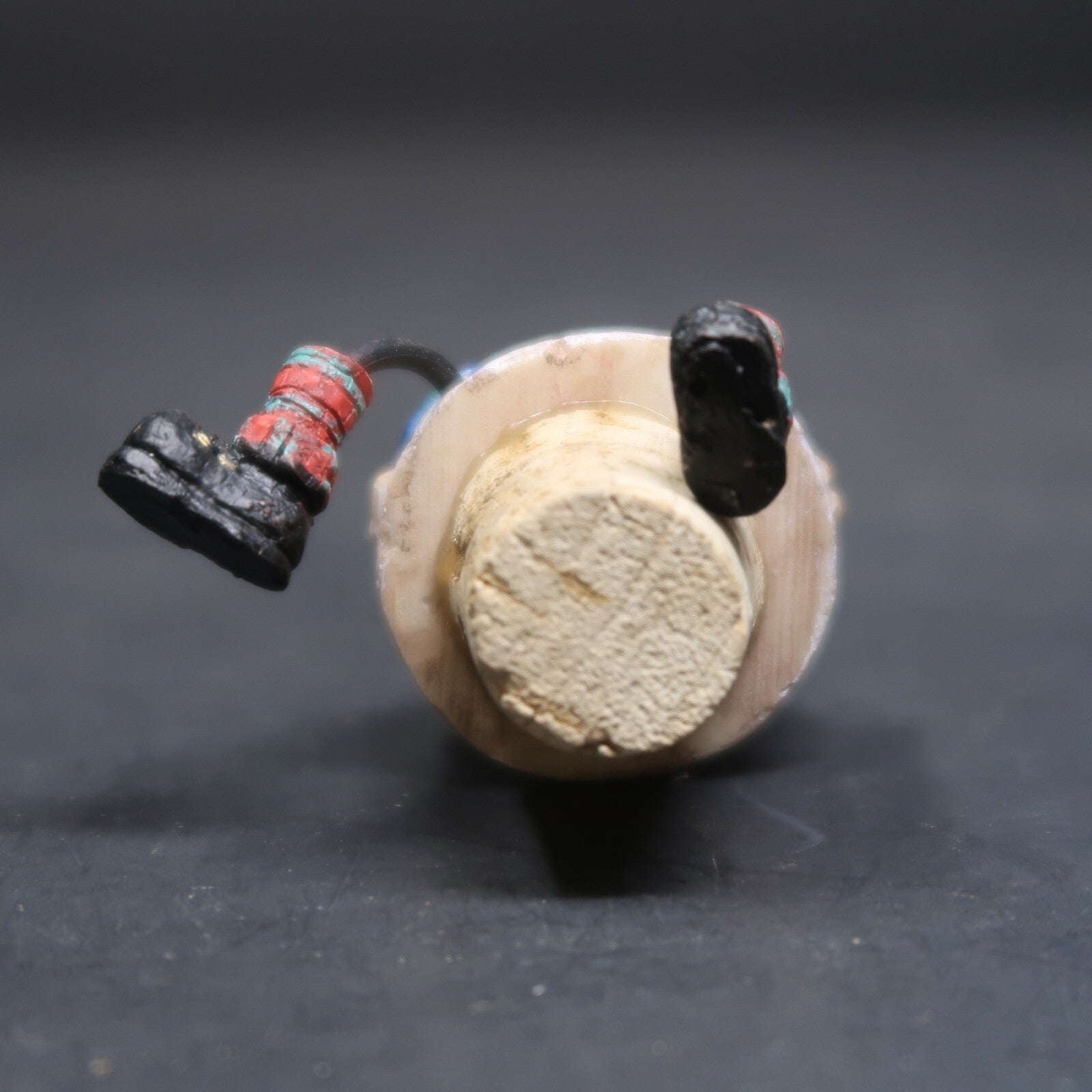 Snowman Dangling Legs Wine Stopper Cork 3"