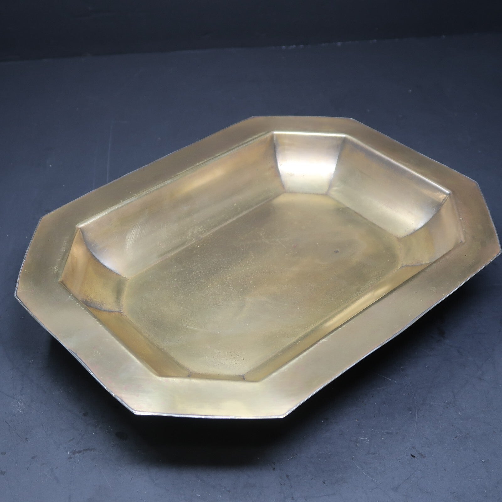 Antique Sheffield Footed Rectangular Relish Dish Trinket L 11" x W 8.5" x H 2"
