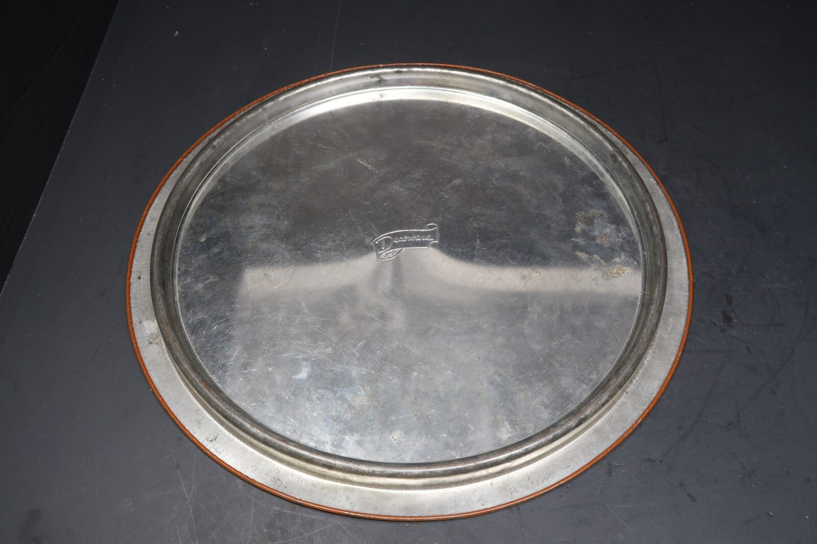 Decoware Metal Cake Pie Carrier Tin 11.5" x 11.5" x H 5.5"