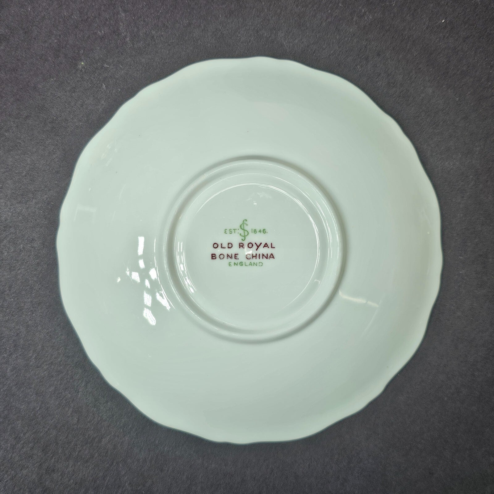 Vintage Old Royal Bone China England Teacup & Saucer Set From England
