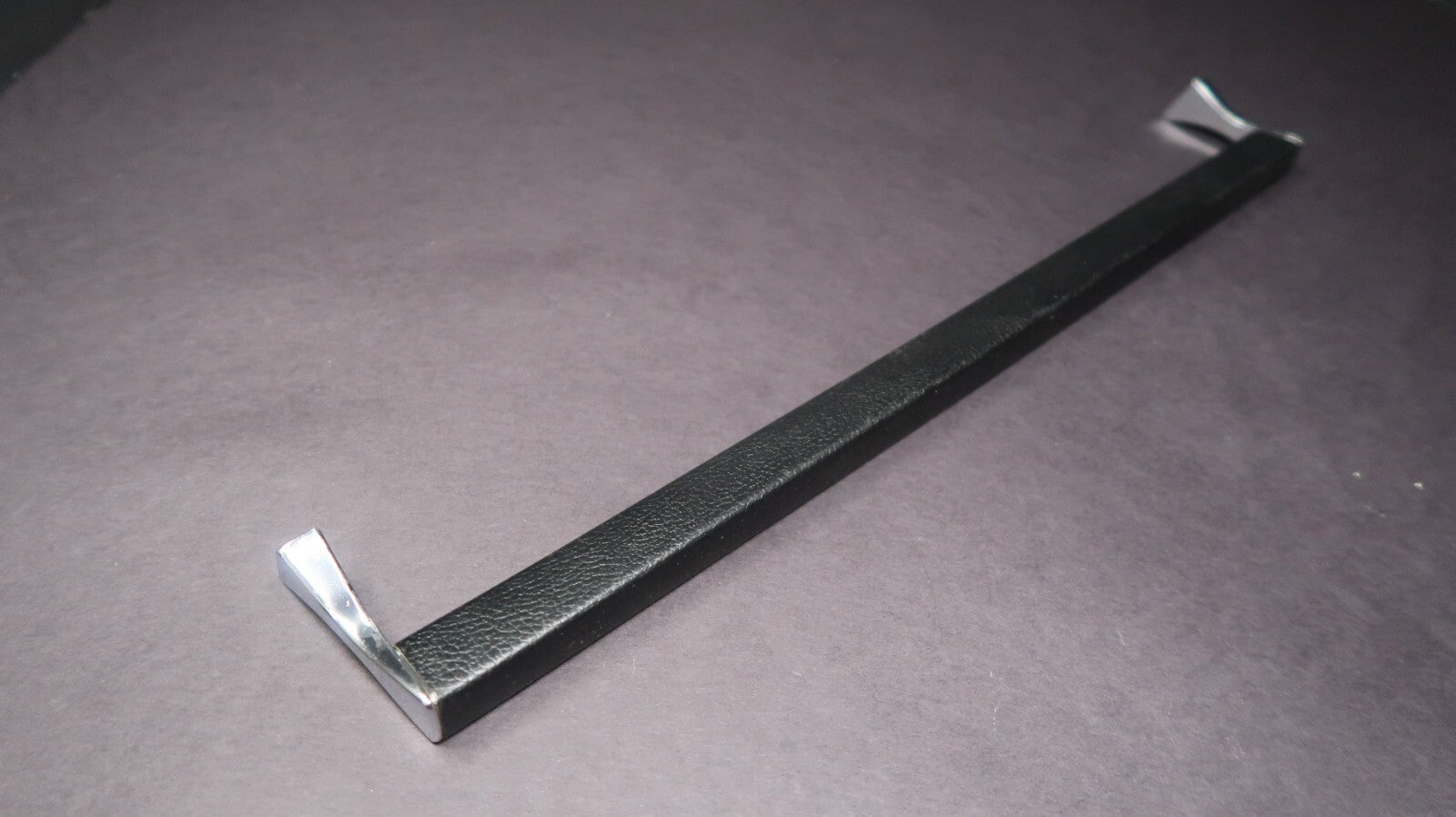 Vintage Cabinet Handle Pull Kitchen Drawer Pull Black & Chrome 15"