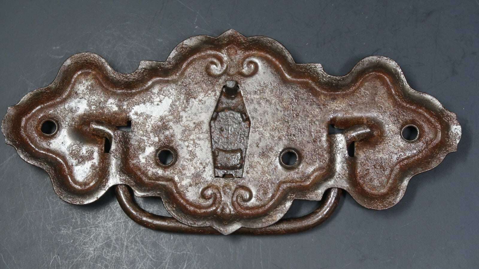 Rustic Iron Drawer Pull Cabinet Bail Pull 8" x 4"