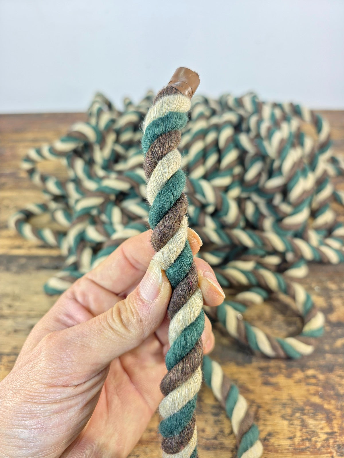 Ravenox 0.5" x 84' Twisted Cotton Rope | 3-Strand Made in USA Multi-Color Coil