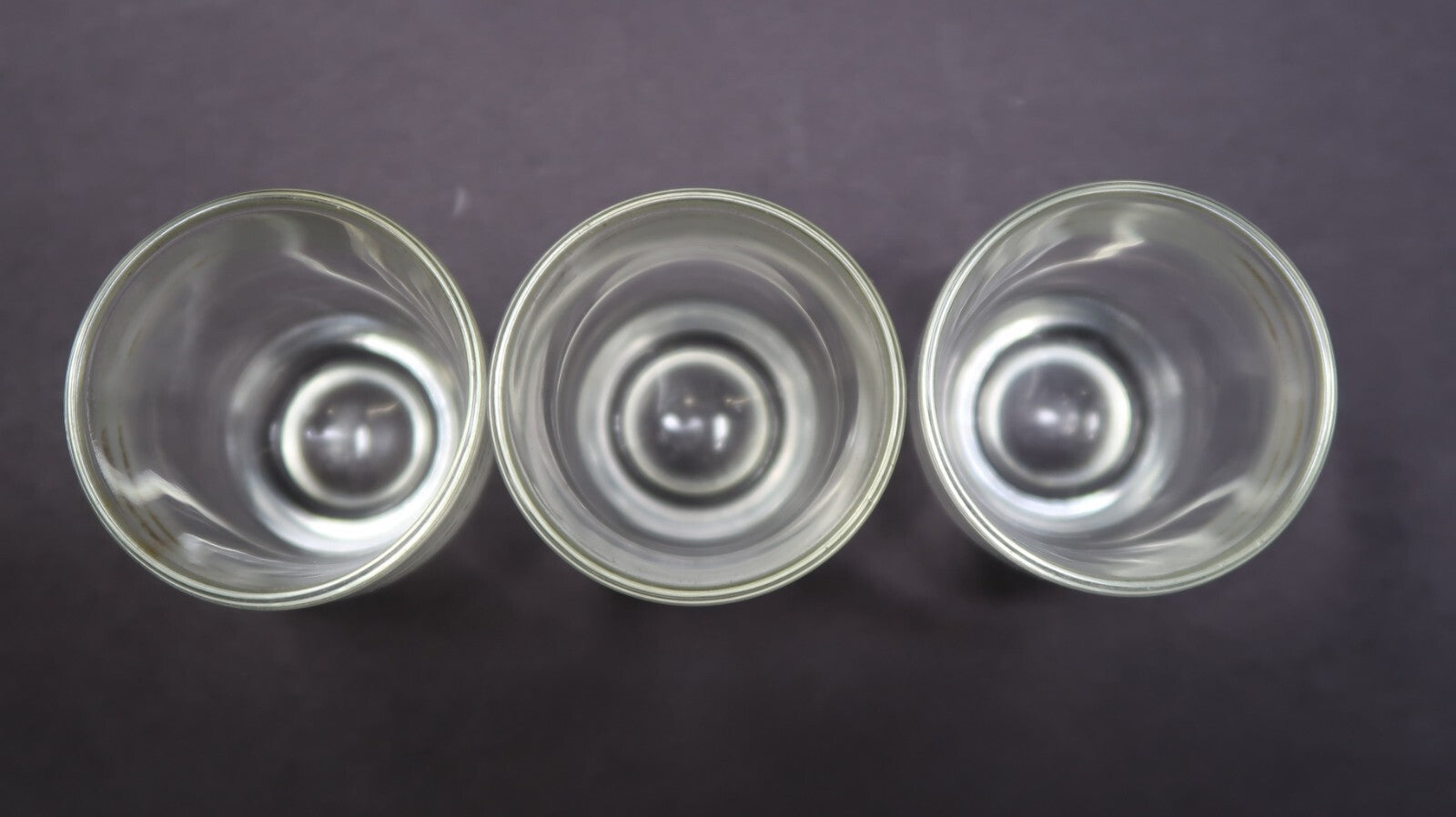Lot of 3 Vintage Stampi Francolini Gold Line Shot Glasses Made In Italy