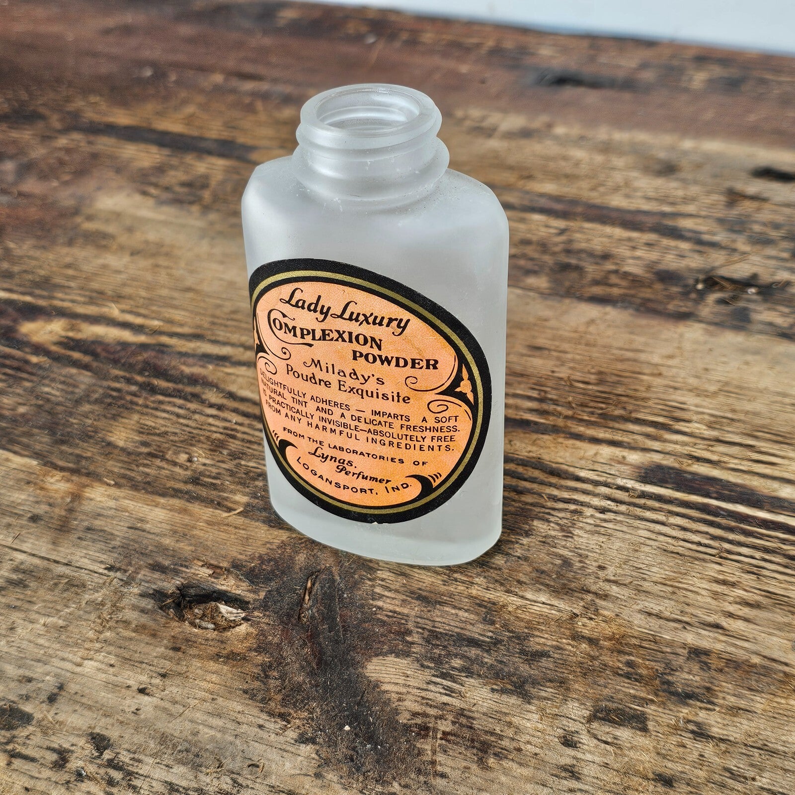 Rare Antique Lady Luxury Complexion/Toilet Powder Bottle