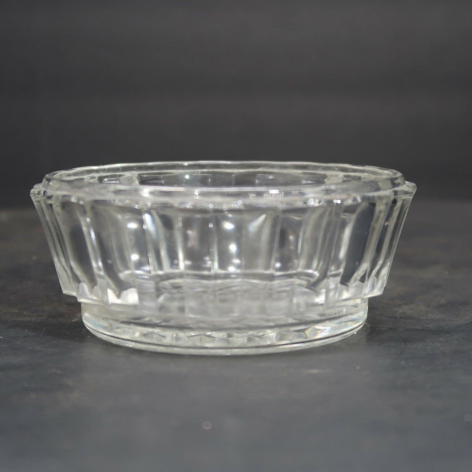 Lot of 3 Vintage 2 Goblet Glasses & 1 Candy Nut Dish Bowl