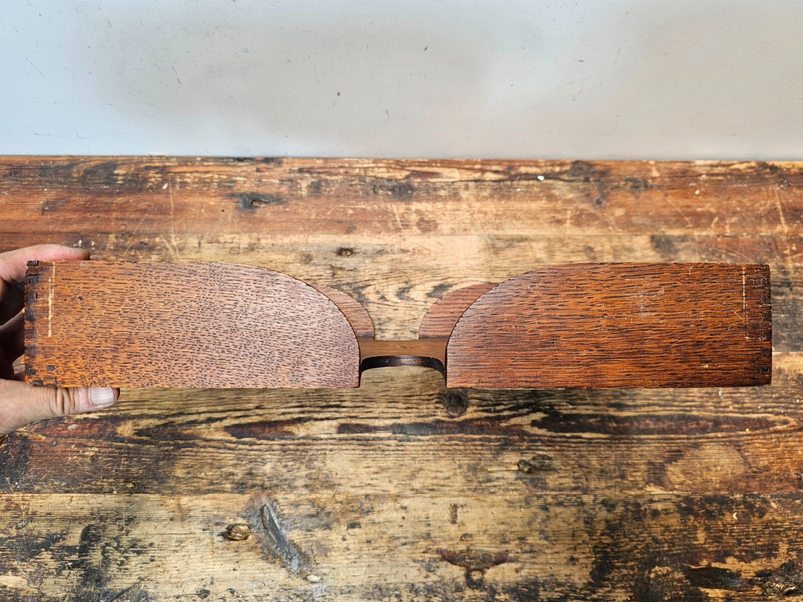 Rare 1920s Globe-Wernicke Wooden Desk Organizer / Letter Tray