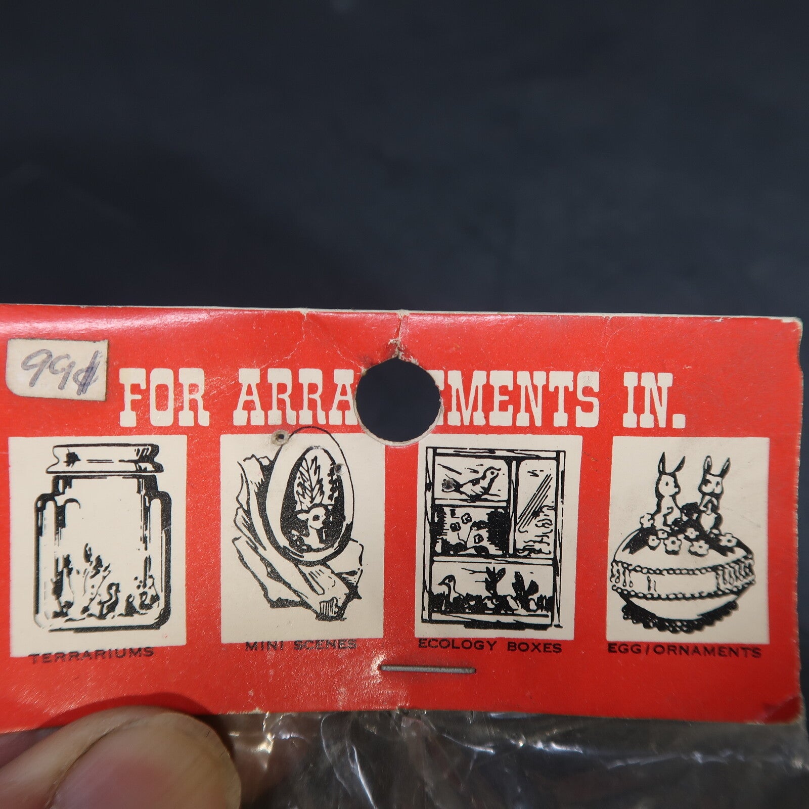 Vintage Plastic Miniature Plastic Pot Doll House Made In Hong Kong NOS