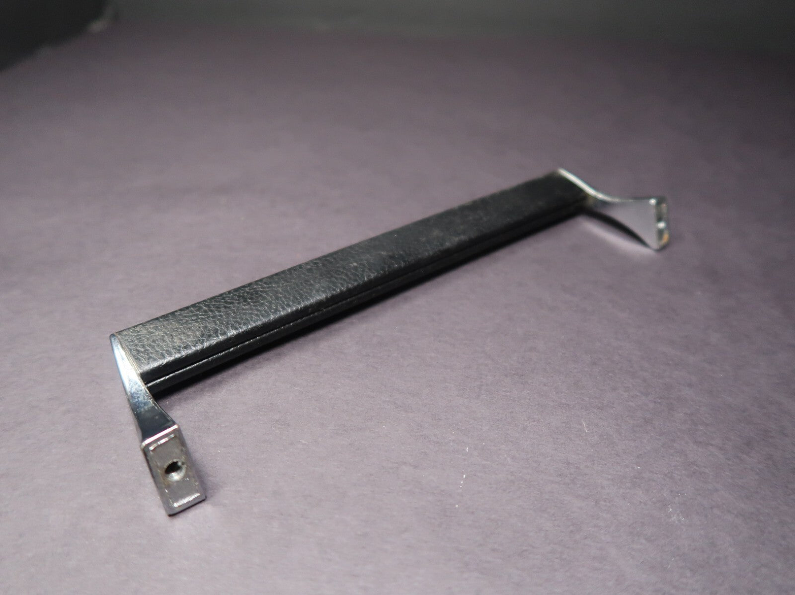 Vintage Cabinet Handle Pull Kitchen Drawer Pull Black & Chrome 8"