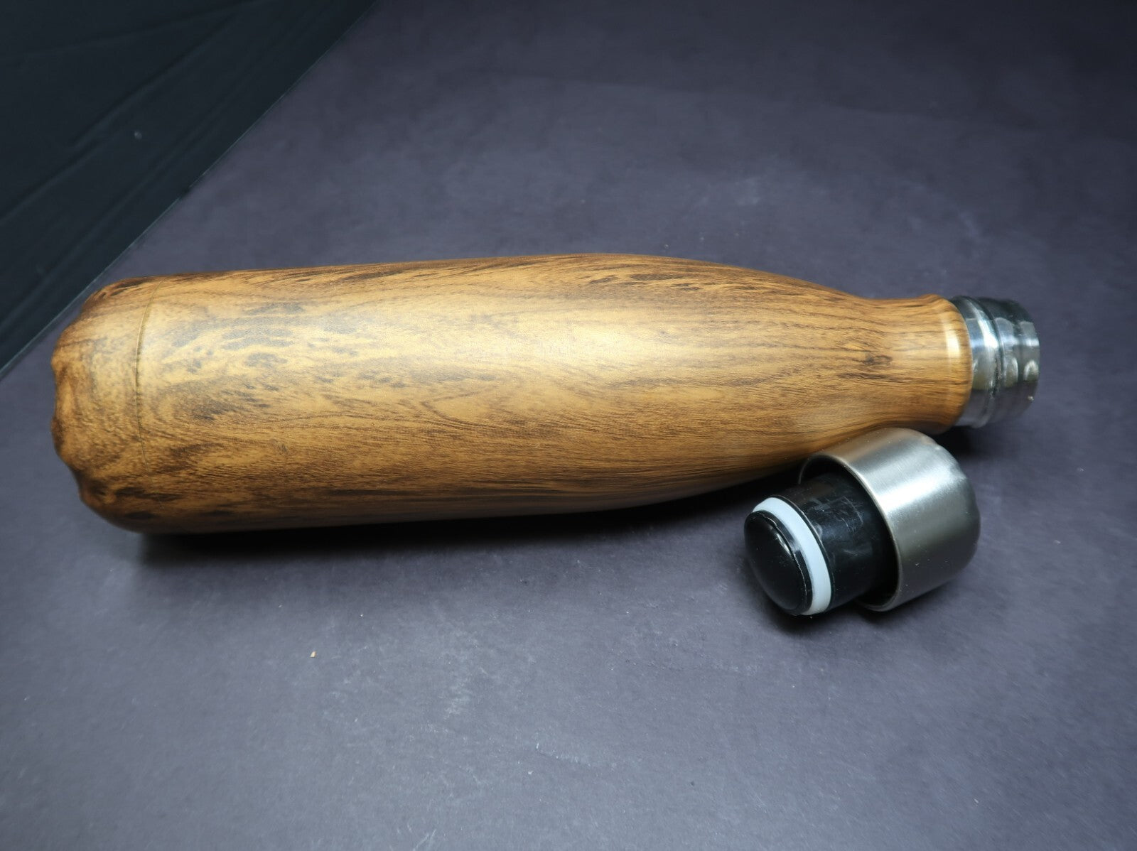 S'well The Wood Collection Stainless Steel Water Bottle Wood Grain 17oz