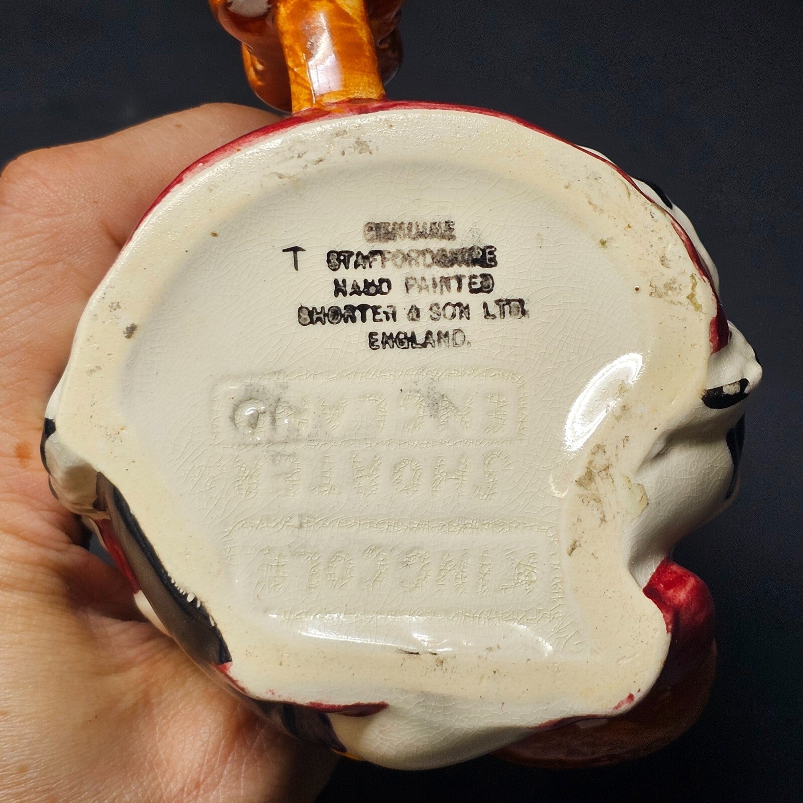 Vintage Toby Jug Old King Cole Shorter England Character Jug