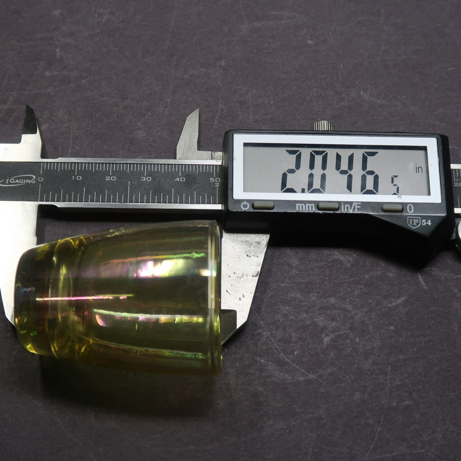 Carnival Glass Shot Glass H 2"