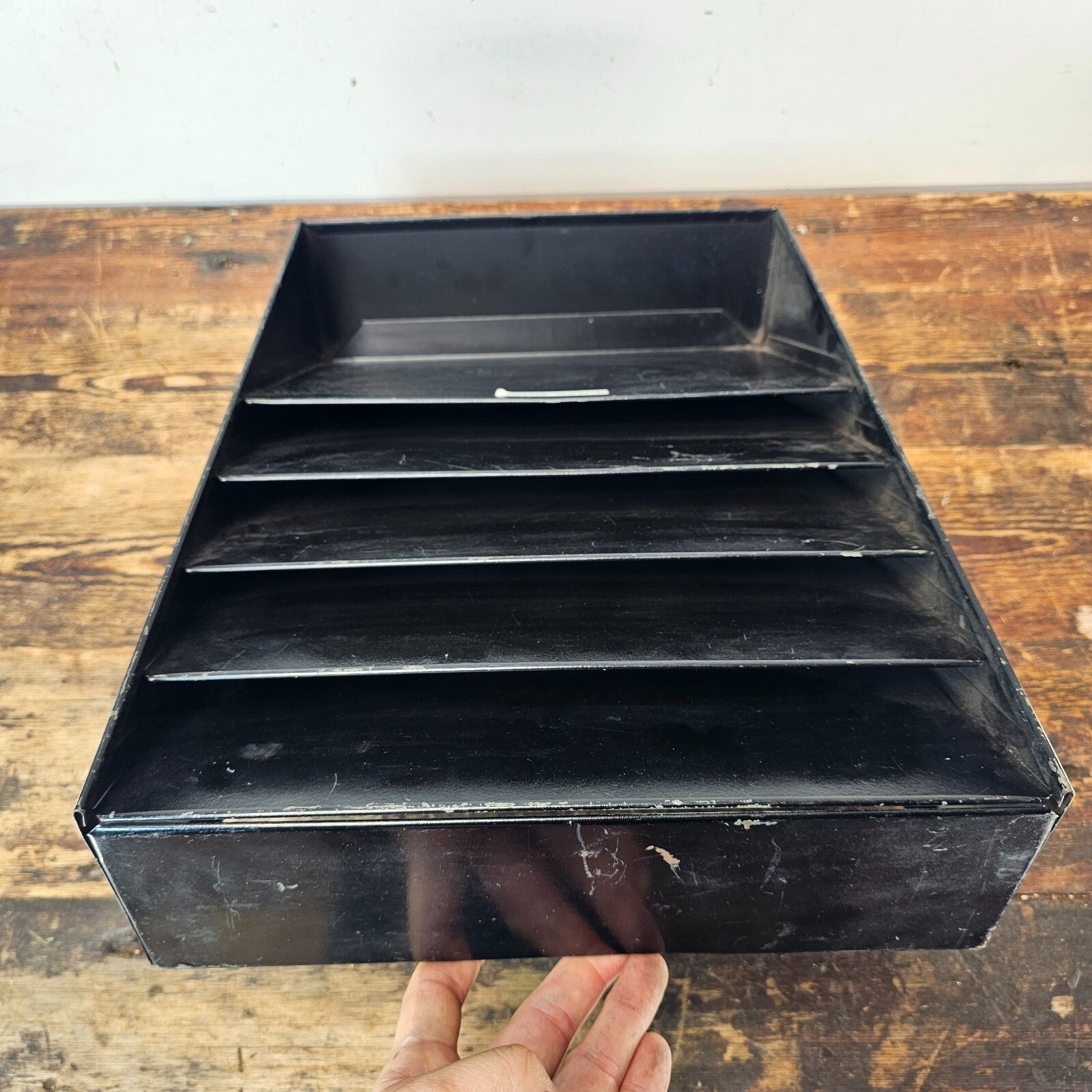 Steel Black 4-Pocket File Organizer