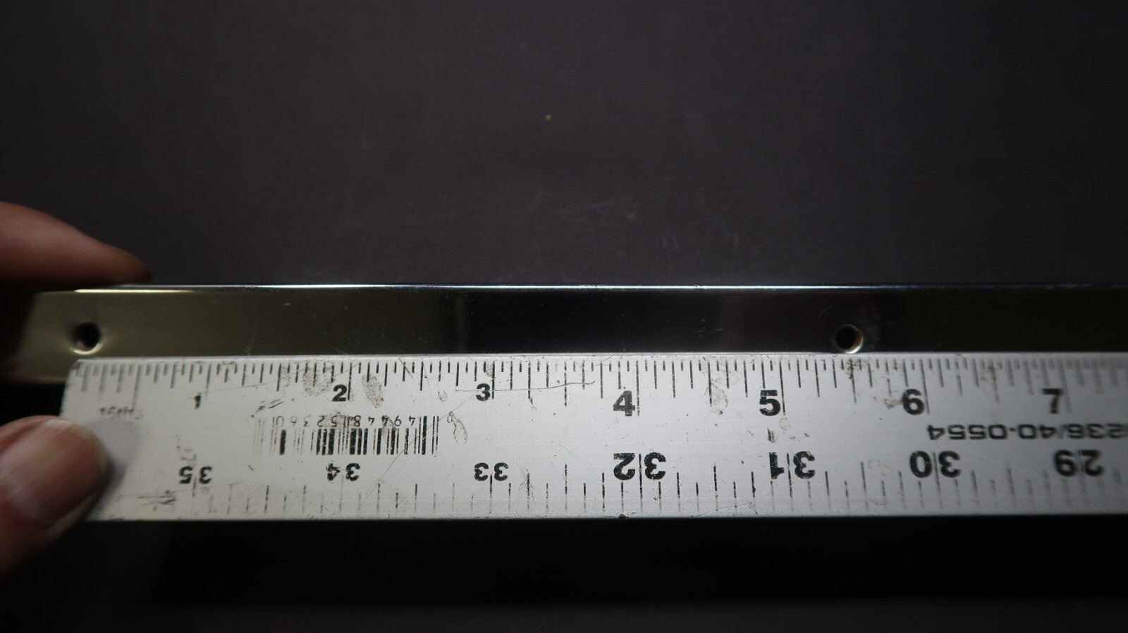 Vintage Cabinet Handle Pull Kitchen Drawer Pull Metal Chrome 12"