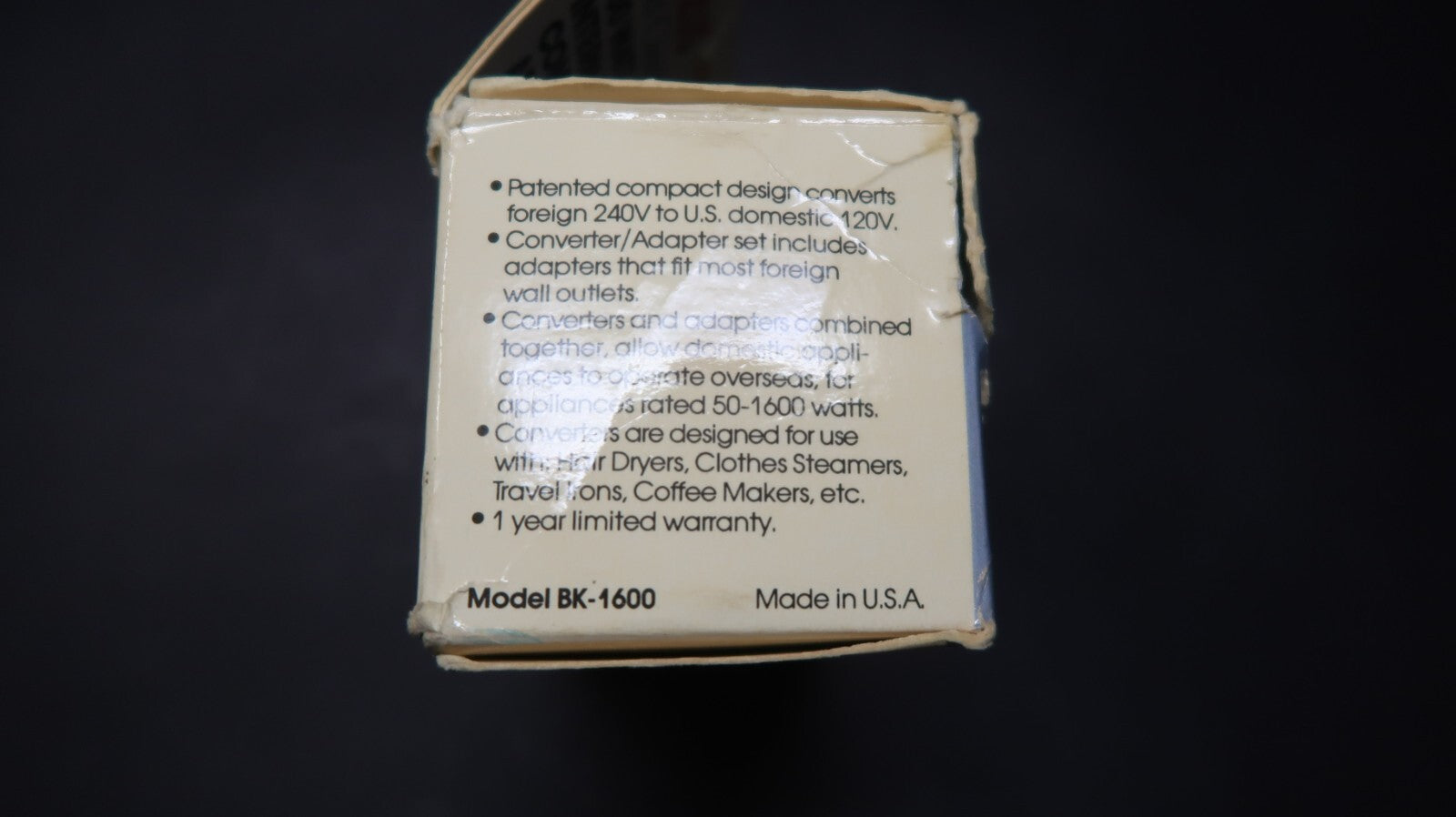 Franzus Travel-Lite Worldwide Converter Adapters Model BK-1600