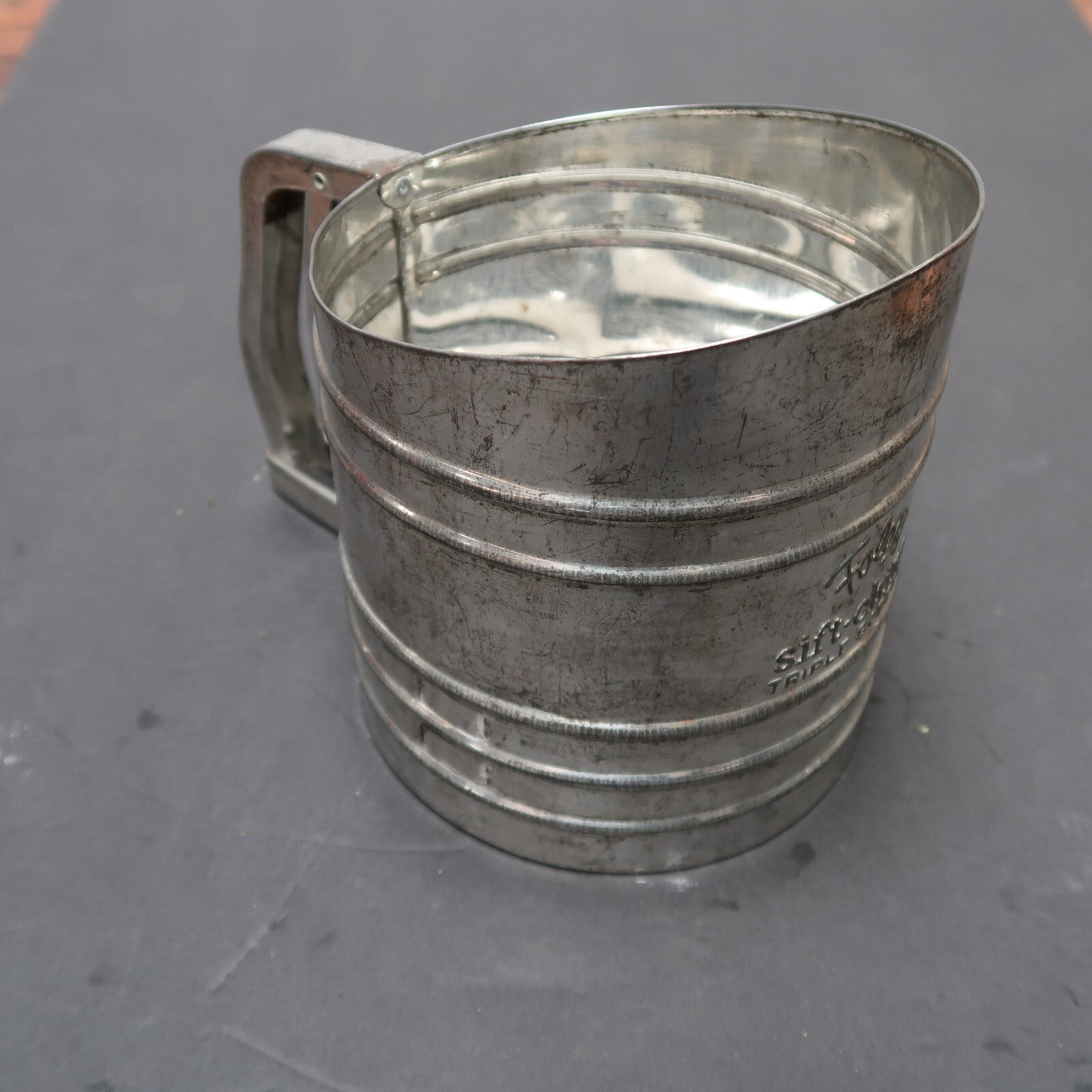 Vintage Foley Sift-Chine Flour Sifter Triple Screen