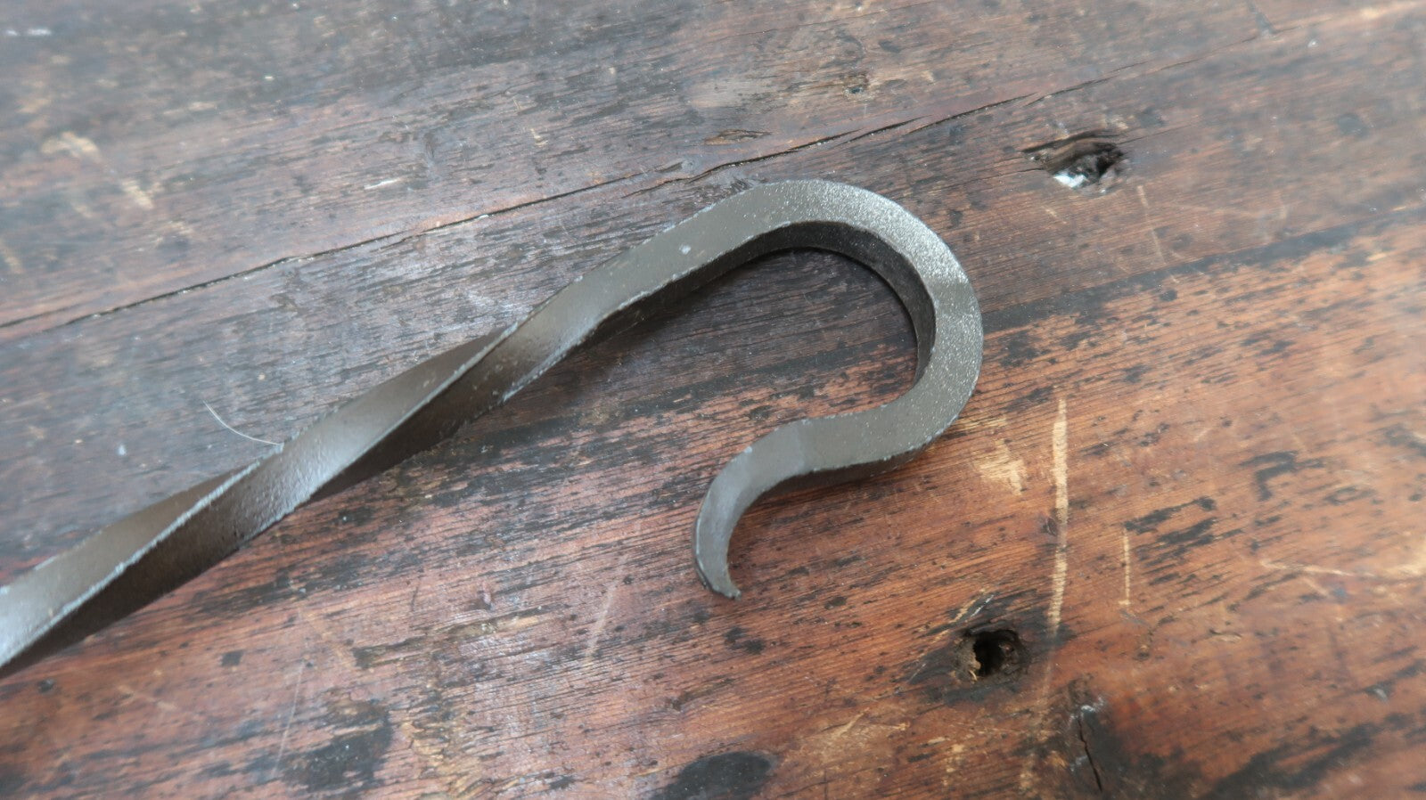 Hand Forged 13.75" Iron S Hook Vintage