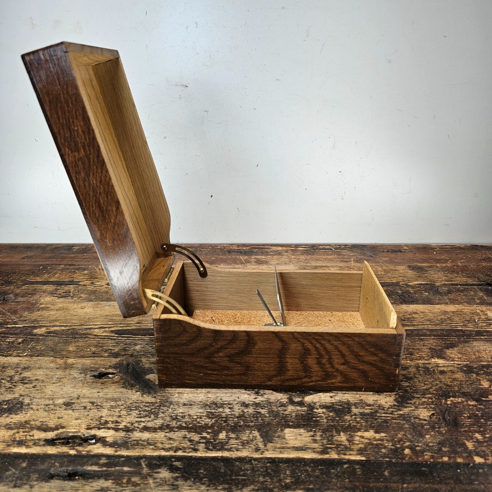 Vintage Wooden Index Card File Box - Goodwill Industries (1974-1992)