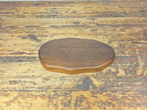 Vintage Wooden Display Stand / Base – Walnut Finish 9.5" x 6.5"