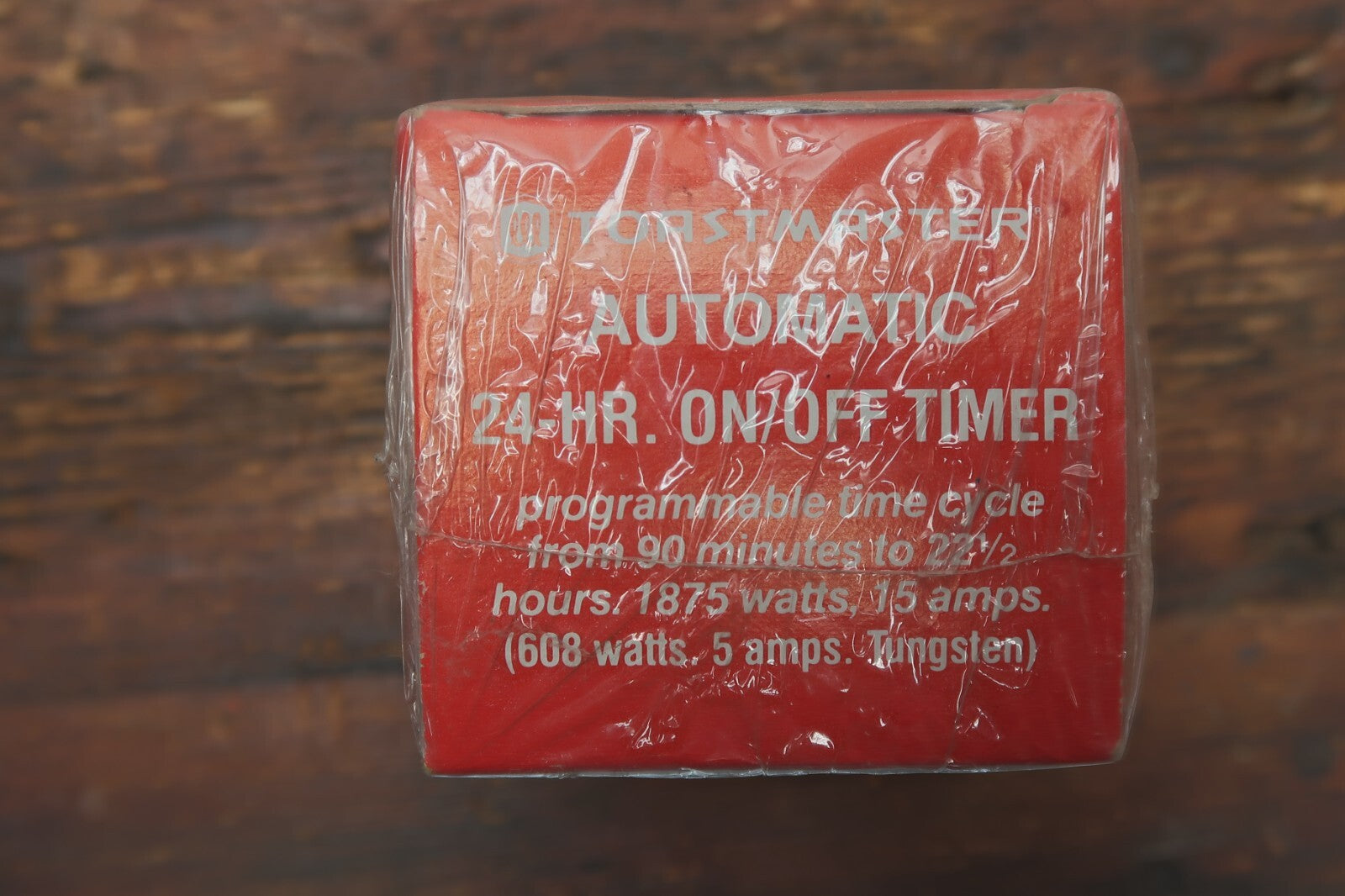 Vintage Toastmaster Automatic 24 Hour On / Off Timer Auto Model 630 Wood Grain