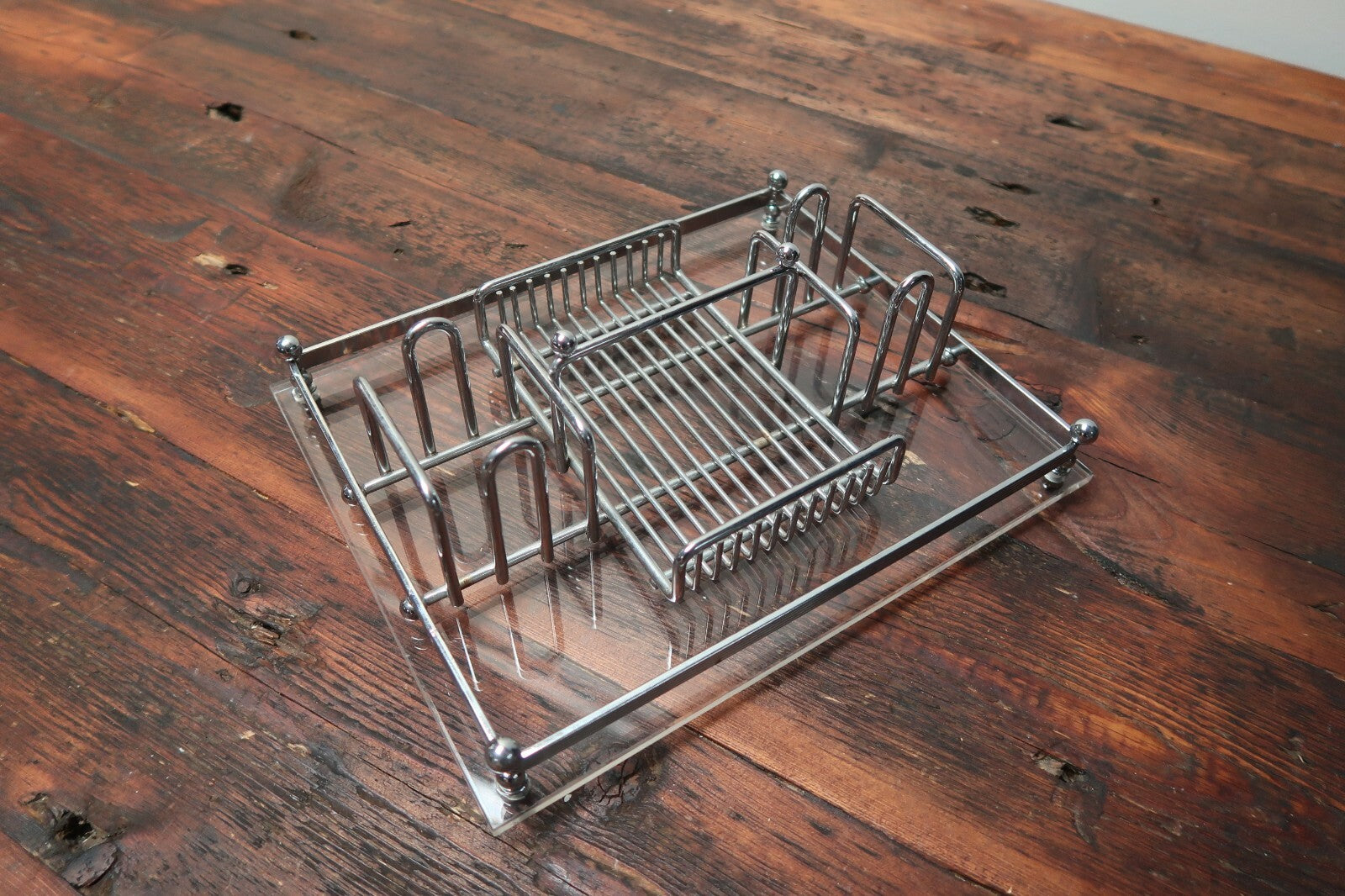 Vintage Silverware Flatware Caddy Flatware Storage 9" x 11" x 3"