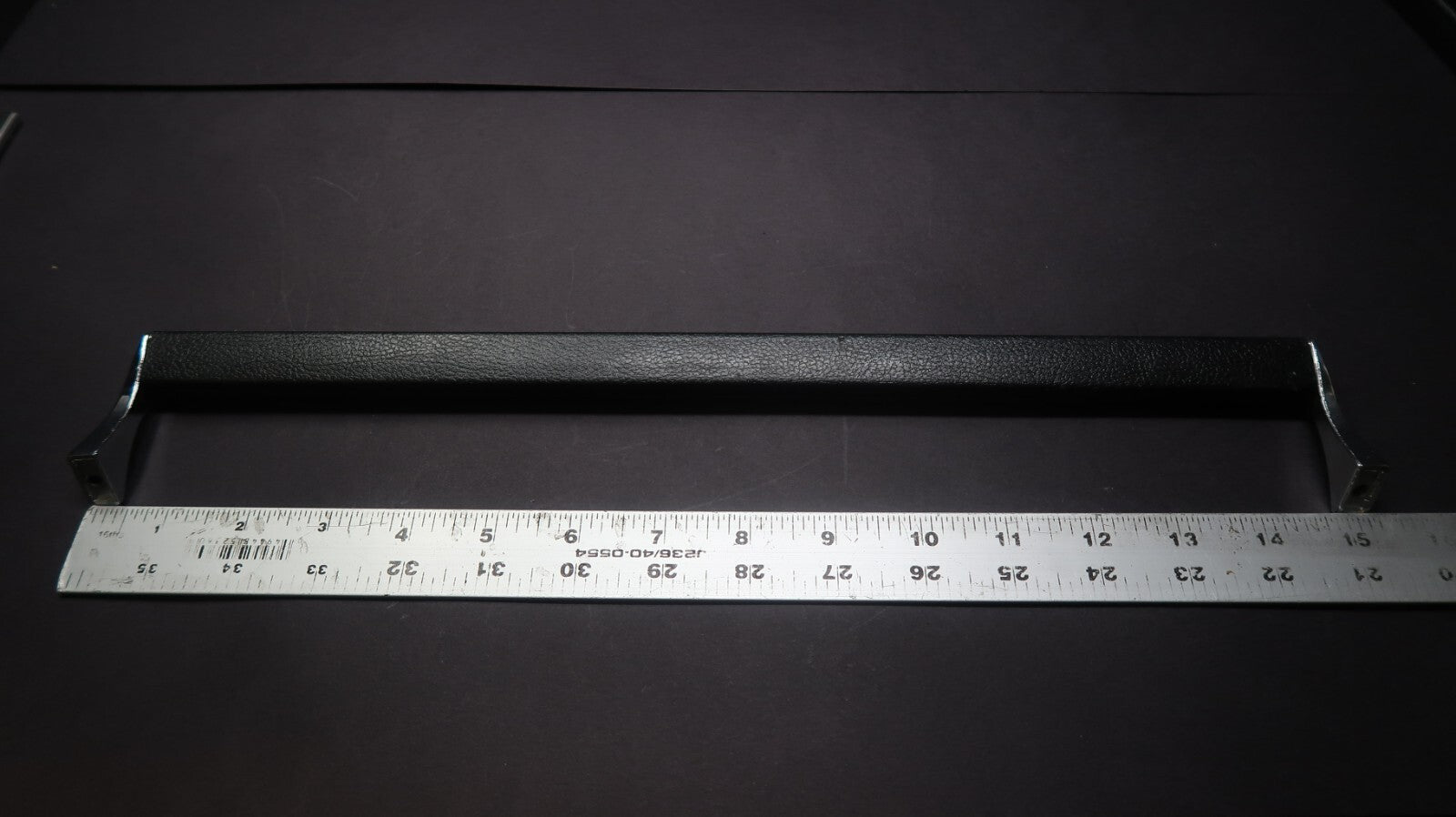 Vintage Cabinet Handle Pull Kitchen Drawer Pull Black & Chrome 15"