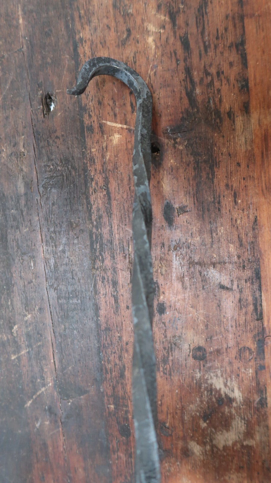 Hand Forged 14.25" Iron S Hook Blacksmith Vintage