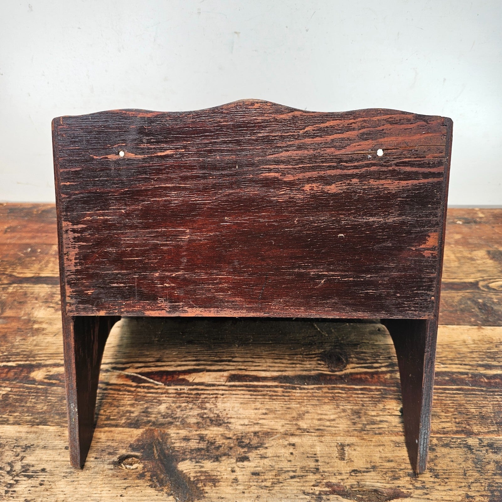 Vintage Laminated Oak Wall-Mount Writing Desk  (Circa 1930s-1940s)