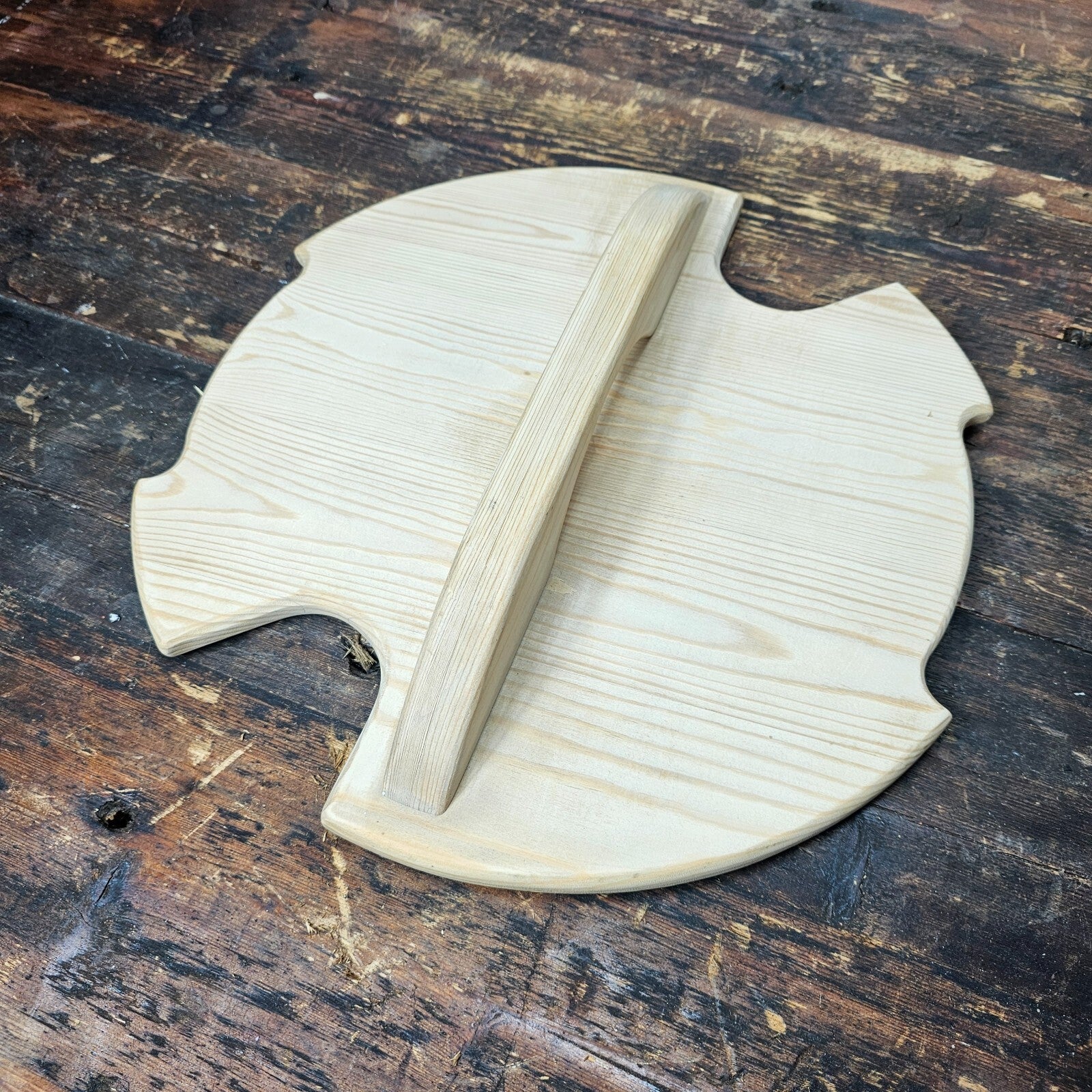 Wood Pot Lid 14.5" Diameter