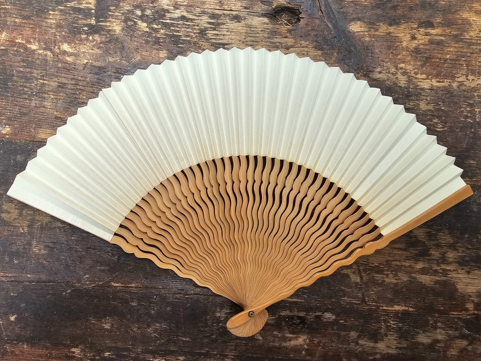 Japanese Paper Folding Fan Sensu Bamboo Frame