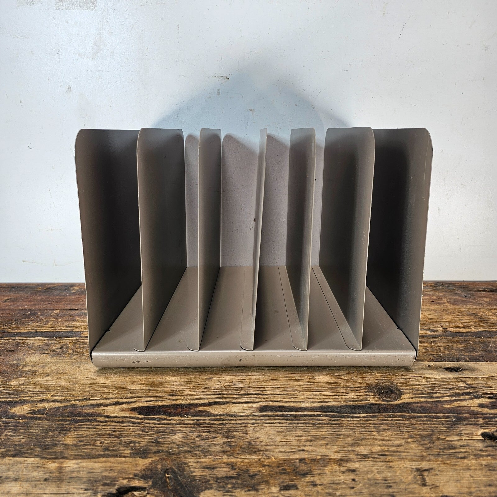 Vintage Steelmaster 6 Compartment Desktop File Organizer