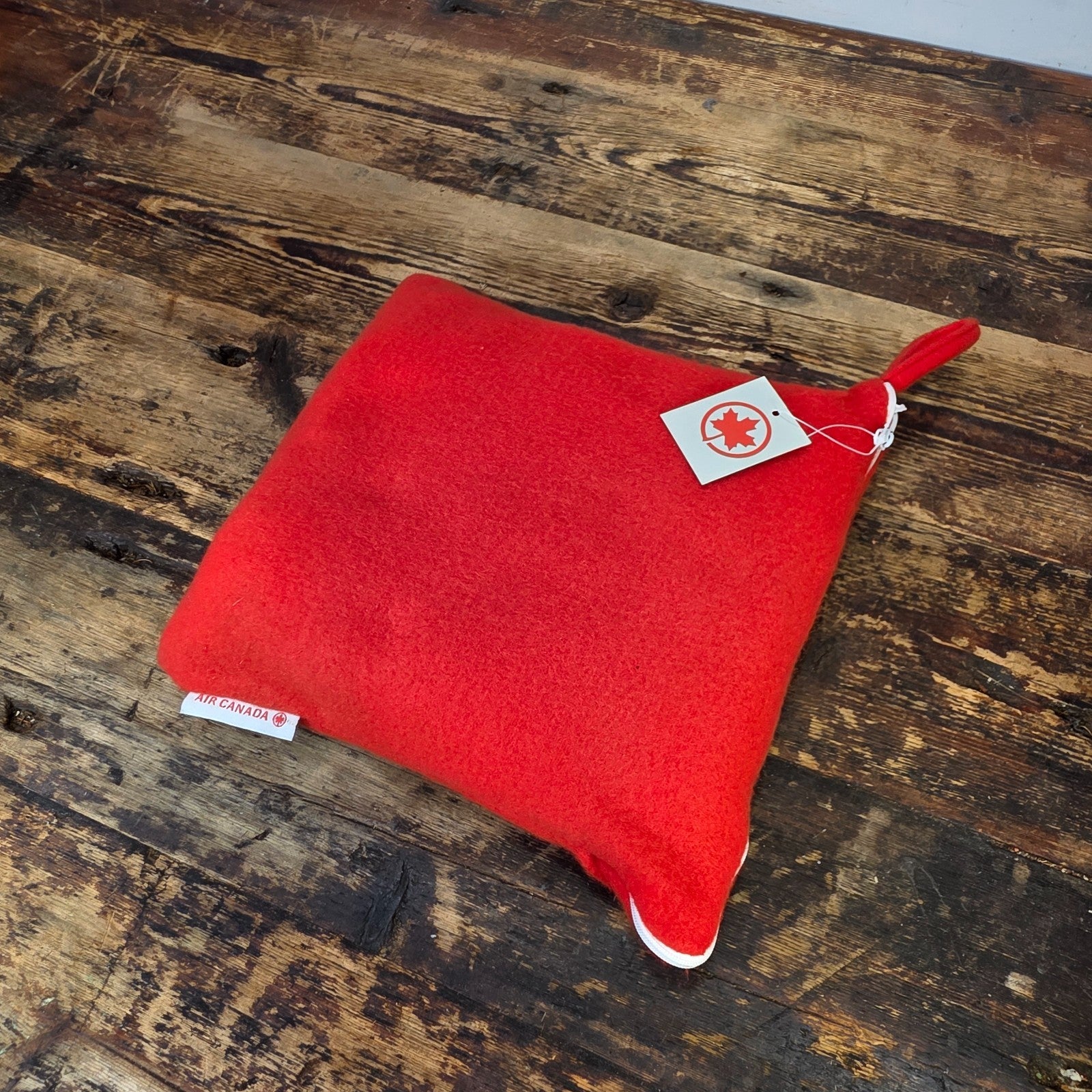 Air Canada Red Travel Comfort Kit (Partial Set) Blanket & Earplugs