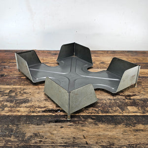 Vintage Y and E Metal Desk Tray Organizer