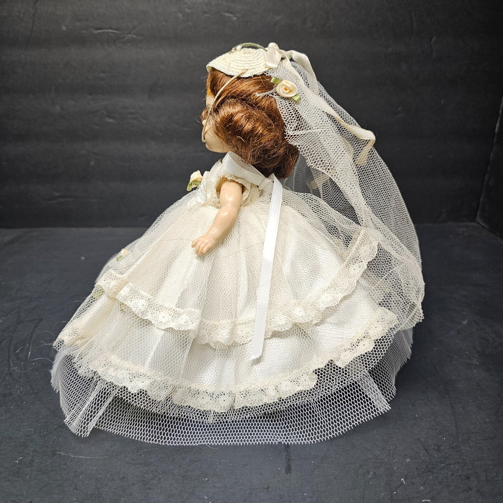 Vogue Ginny  Bride Doll 8" Straight Leg Walker 1950's Made In USA