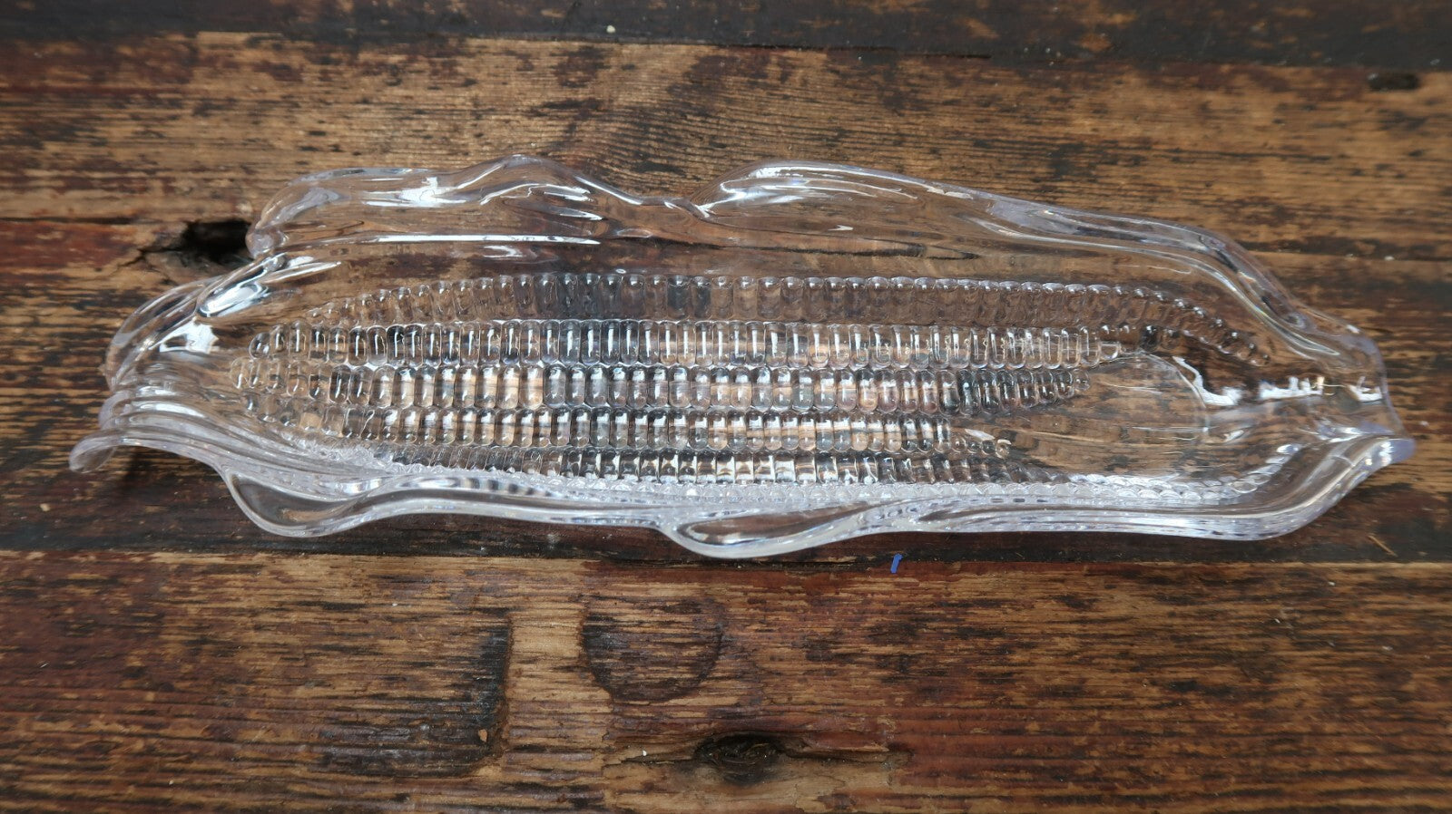 Set of 4 Corn on the Cob Clear Acrylic  Corn Cob Shaped Dishes