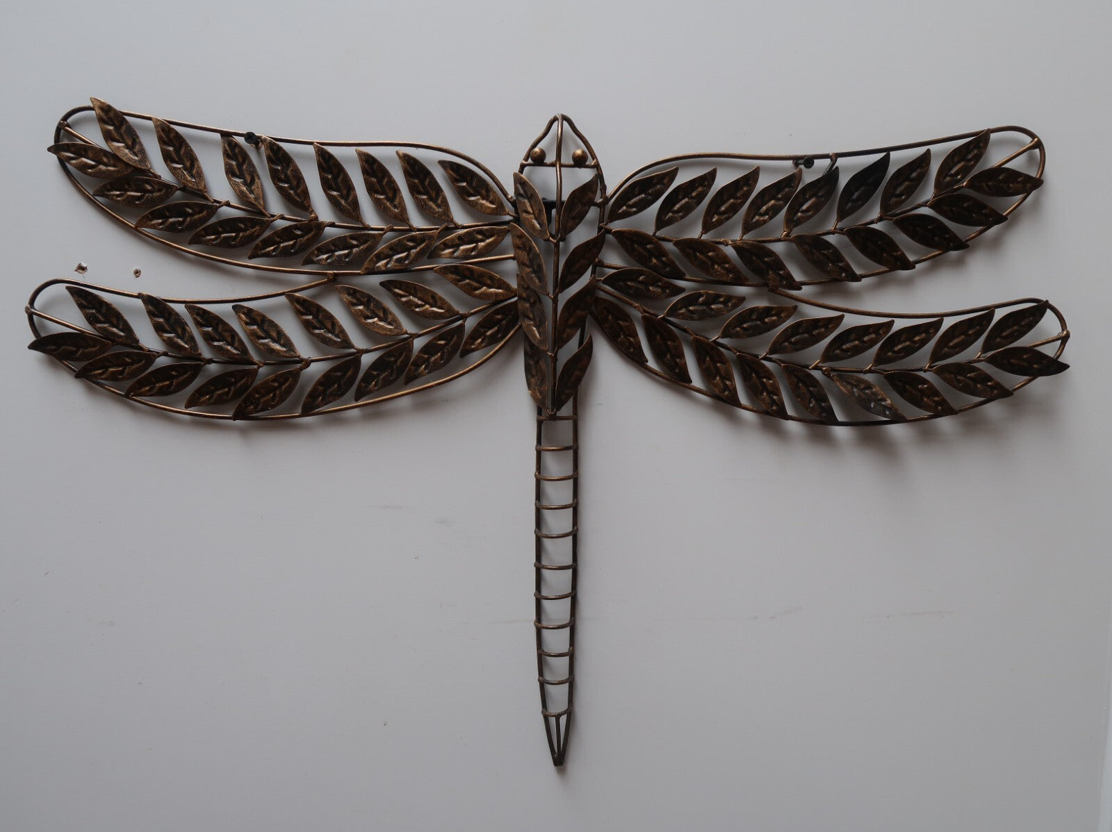 Set of 2 Metal Butterfly (W26" x H18") & Dragonfly (W29" x H19") Wall Art Decor
