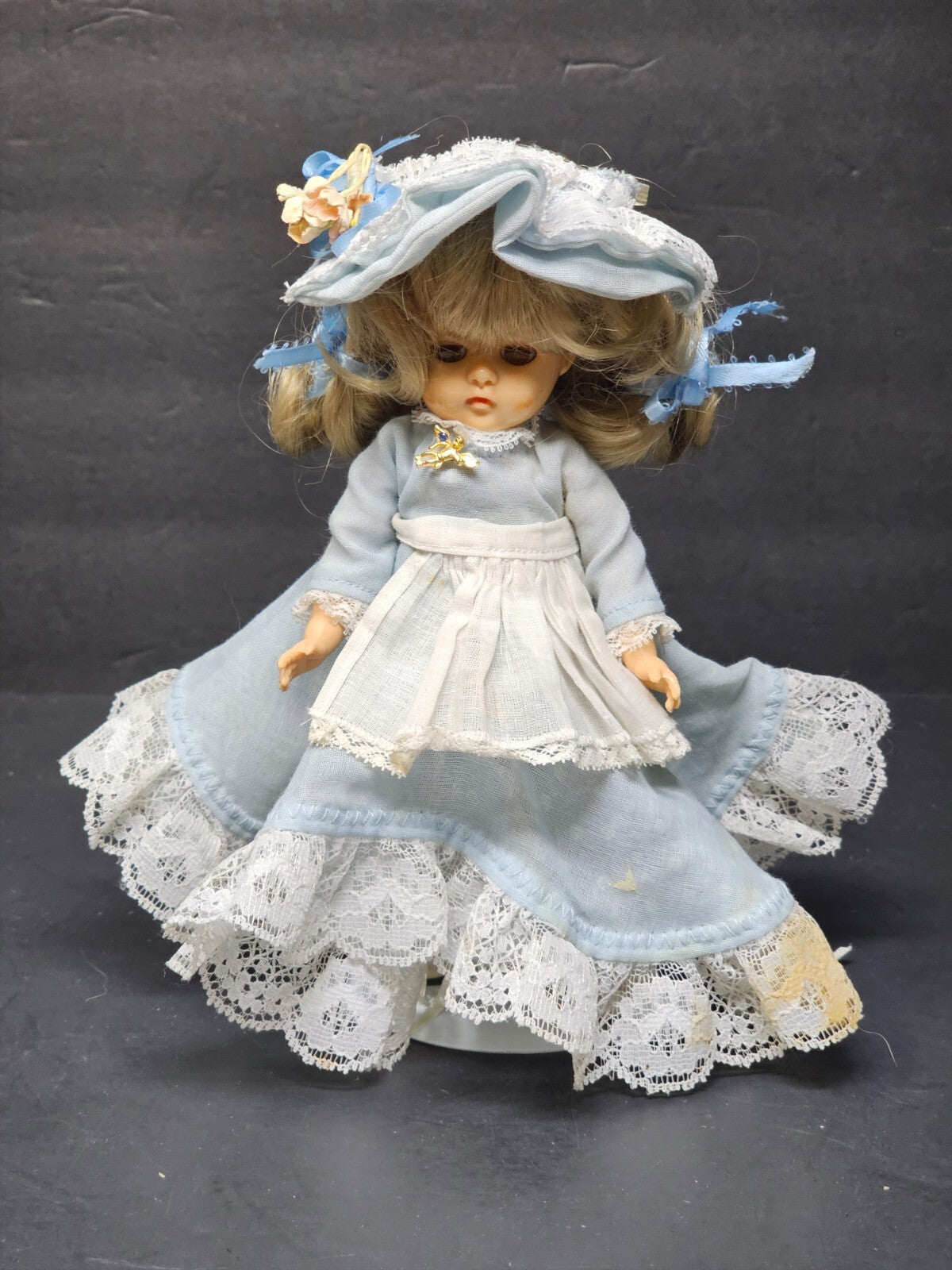 Vintage Virga Doll In Marlene Peterson Dress 8"
