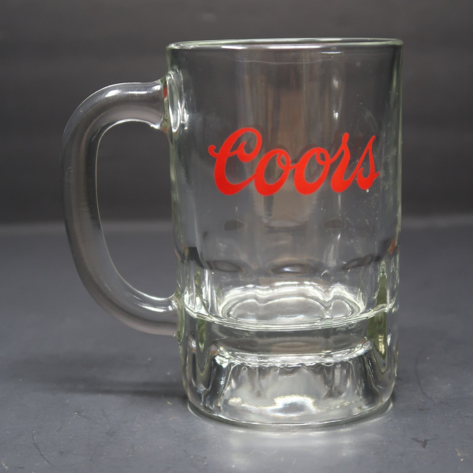 Vintage Coors Beer Glass Mug 12 fl oz. 3" x 3" x H 5" Heavy 1.5 lb.