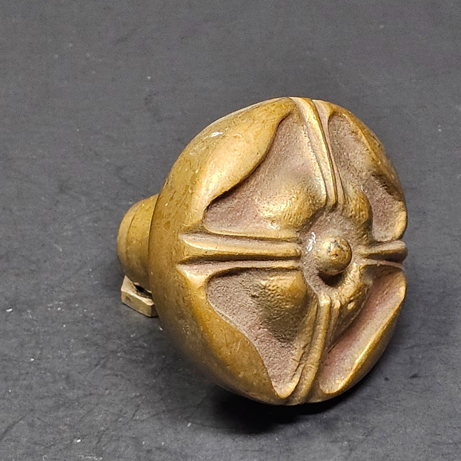 Vintage Single Door Knob Solid Brass (11 oz.)
