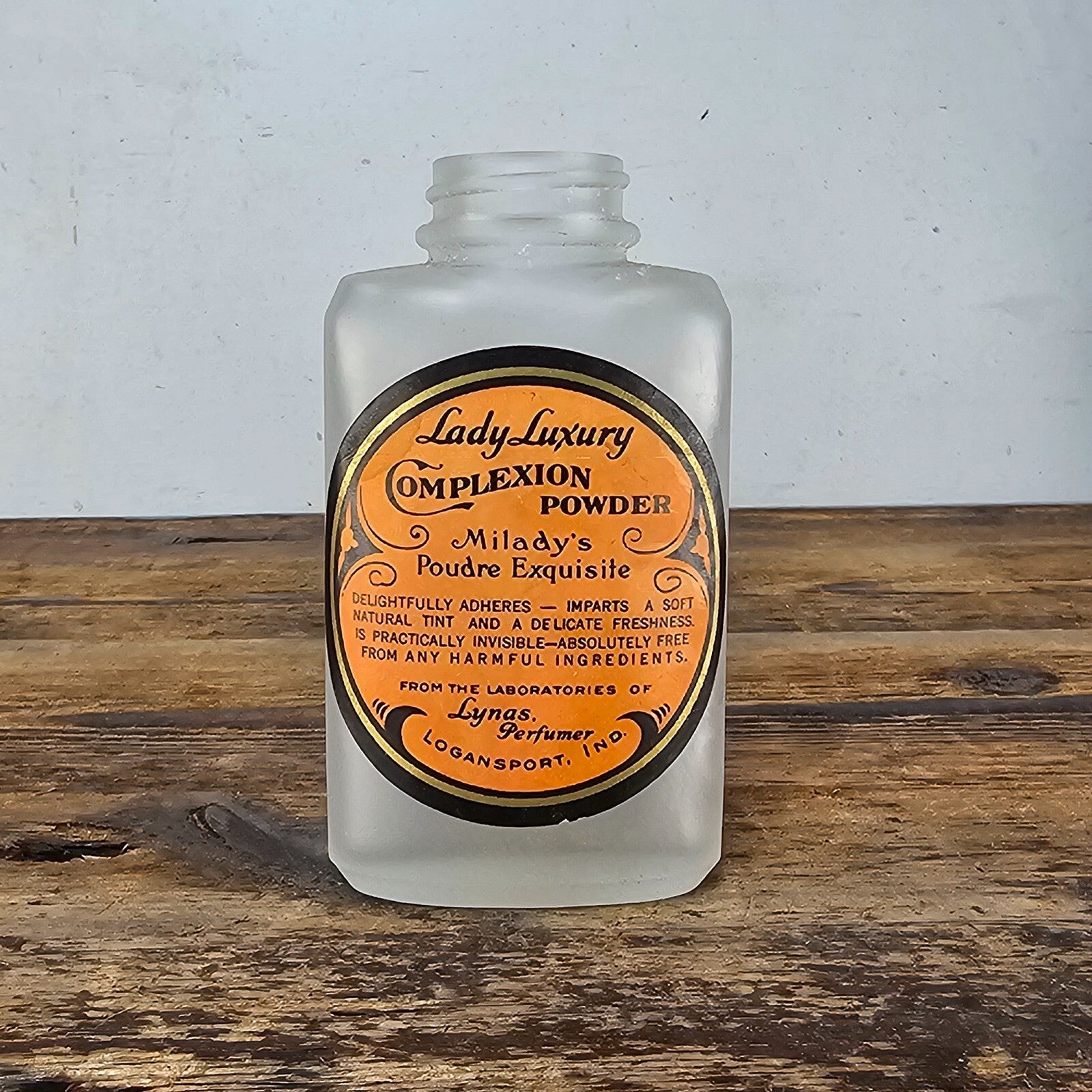 Rare Antique Lady Luxury Complexion/Toilet Powder Bottle
