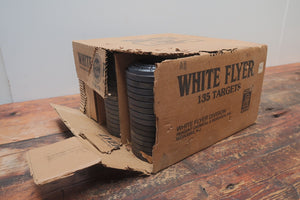 Vintage WHITE FLYER 135 Targets Clay Pigeon Flying Target Skeet Trapshooting