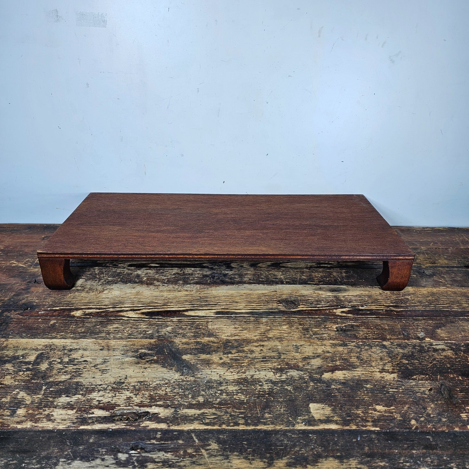 Japanese Wooden Ikebana Vase Bonsai Display Stand With Legs