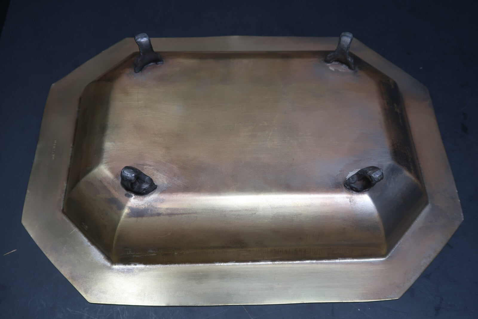 Antique Sheffield Footed Rectangular Relish Dish Trinket L 11" x W 8.5" x H 2"