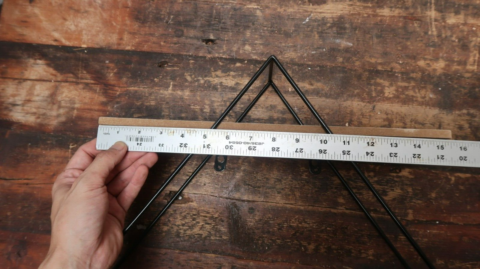 3 Tier Floating Shelves Geometric Diamond Wall Shelves H 23.5" x W 23.5" x D 4"