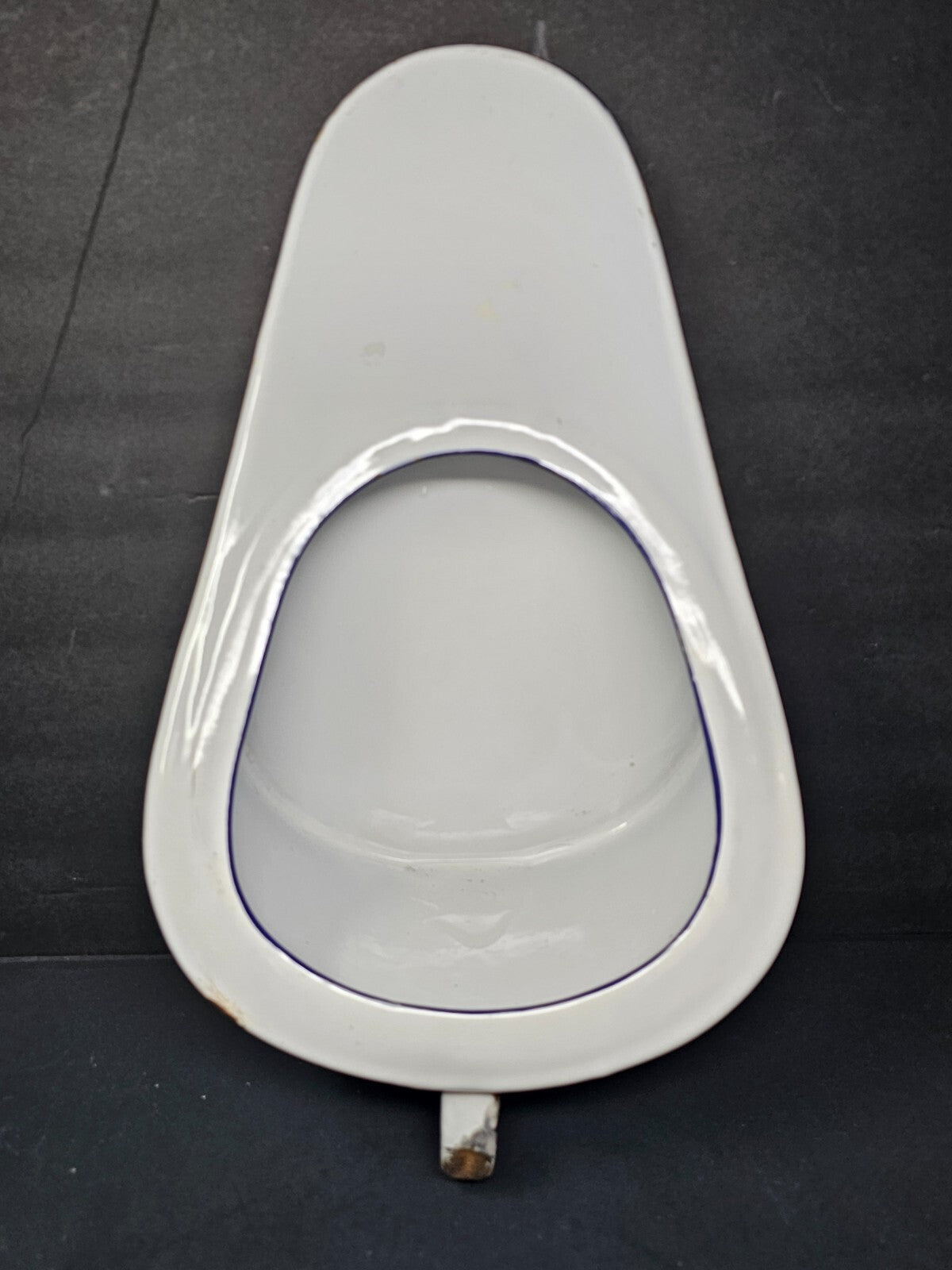 Vintage Hospital Enamelware Bed Pan With Lid & Handle