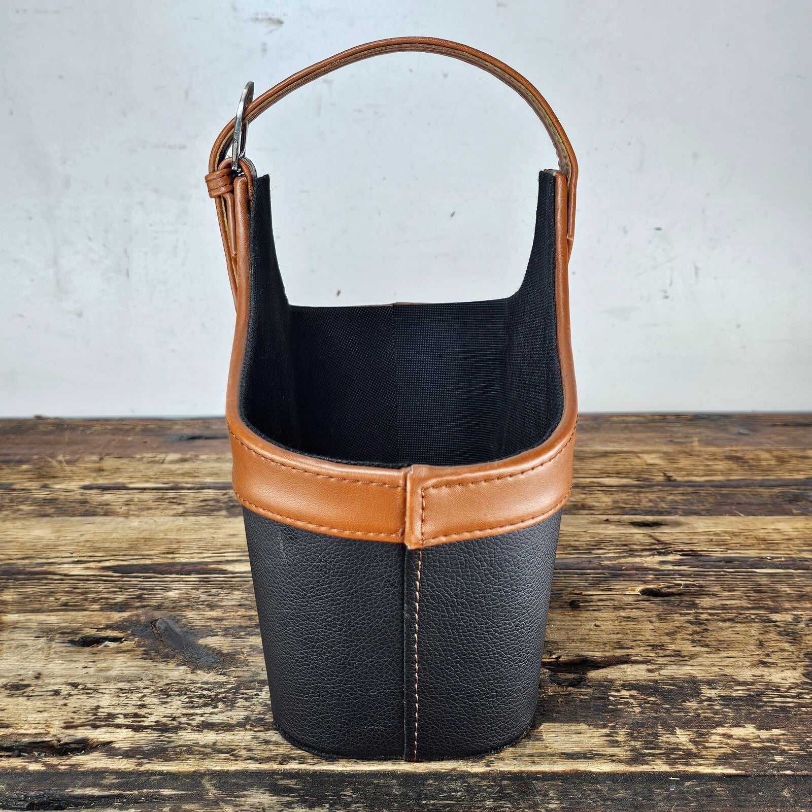 Leather-Style Magazine Rack / Basket 12.5"L x 6"W x 10"H (14 oz.)