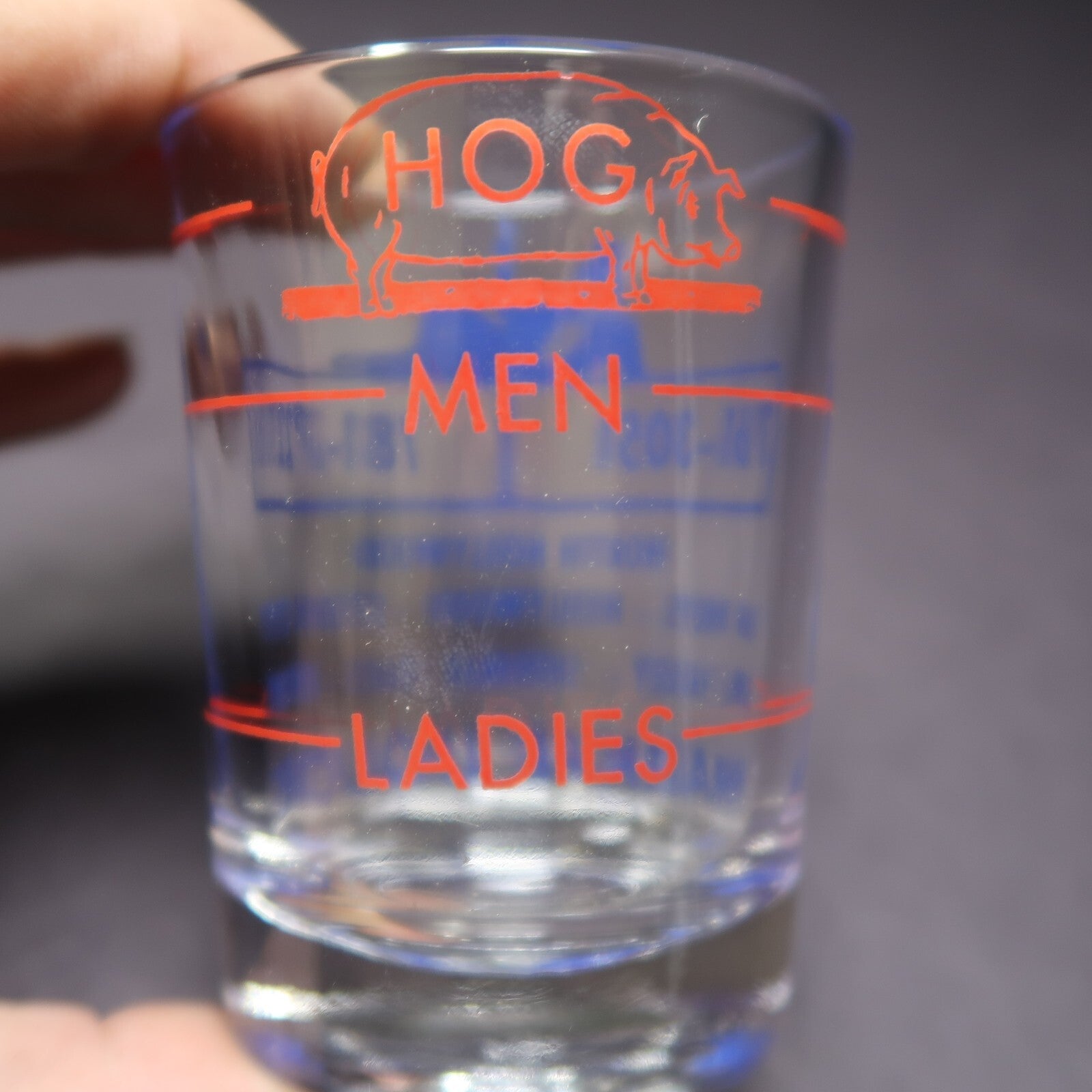 Markee Liquors North Hollywood, CA  Federal Glass Shot Glass H 3"