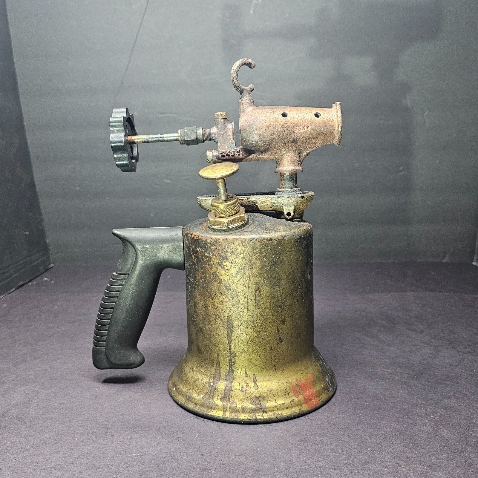 Vintage Dunlap Brass Blow Torch Model with Bakelite Handle (Sold As Parts)