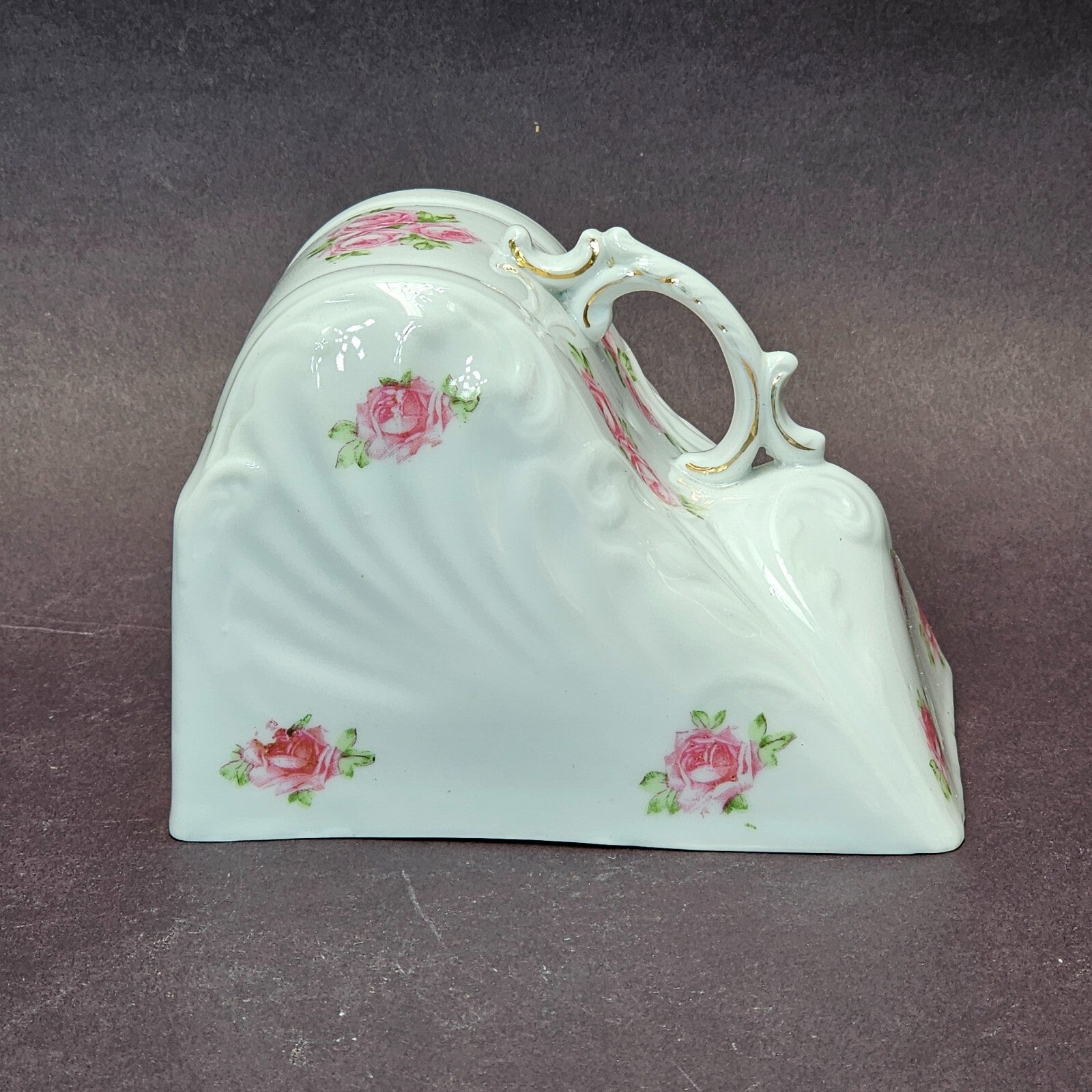 Porcelain Wedge Shaped Cheese Dish Cover (Cover Only)